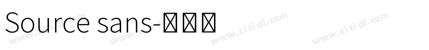 Source sans字体转换